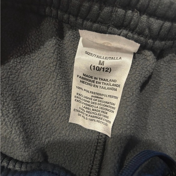 Adidas Youth Fleece Jogger Sweatpants 3 Stripes Gray Medium 10/12 - Picture 5 of 11